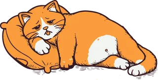 Cat Lazy Tired Stickdatei