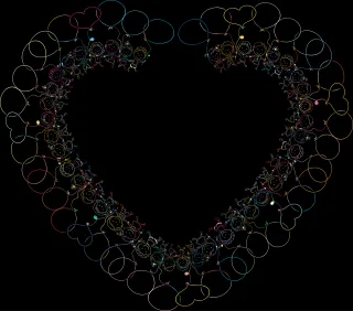 Heart Love Frame Stickdatei