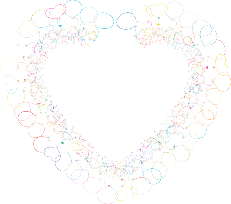 Heart Balloons Love Stickdatei – Kinder