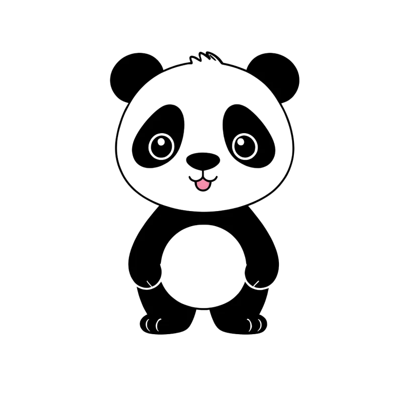 Ai generated Panda Animal Stickdatei – Tiere
