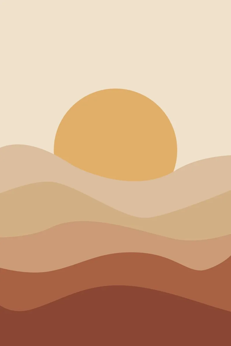 Desert Sunset Sand dunes Stickdatei – Natur