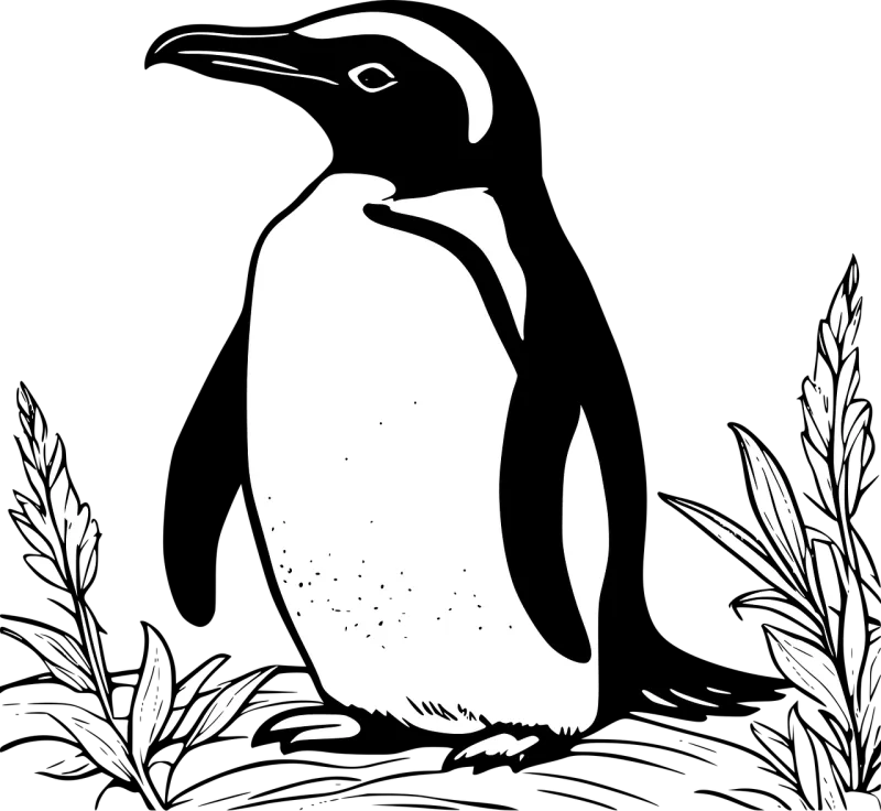 Penguin Animal Antarctica Stickdatei – Tiere