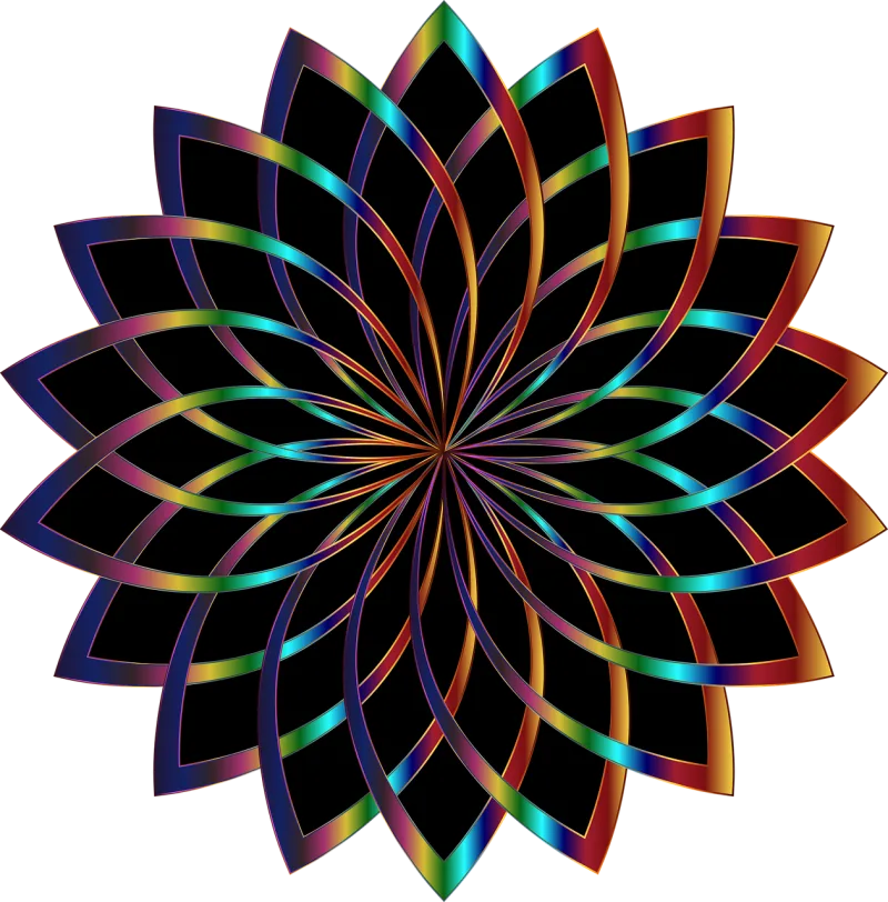 Mandala Rosette Nature Stickdatei – Kinder