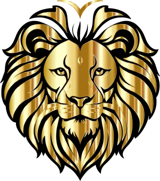 Lion Gold Animal Stickdatei