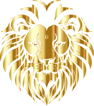 Lion Gold Animal Stickdatei