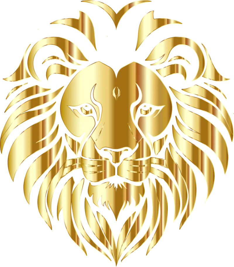 Lion Gold Animal Stickdatei – Tiere