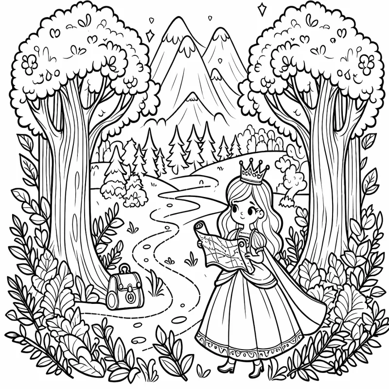 Ai generated Woman Princess Stickdatei – Kinder