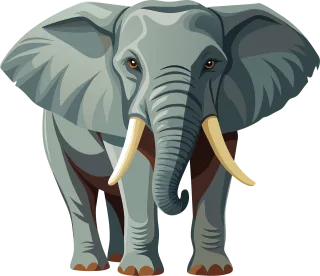 Ai generated Elephant Trunk Stickdatei