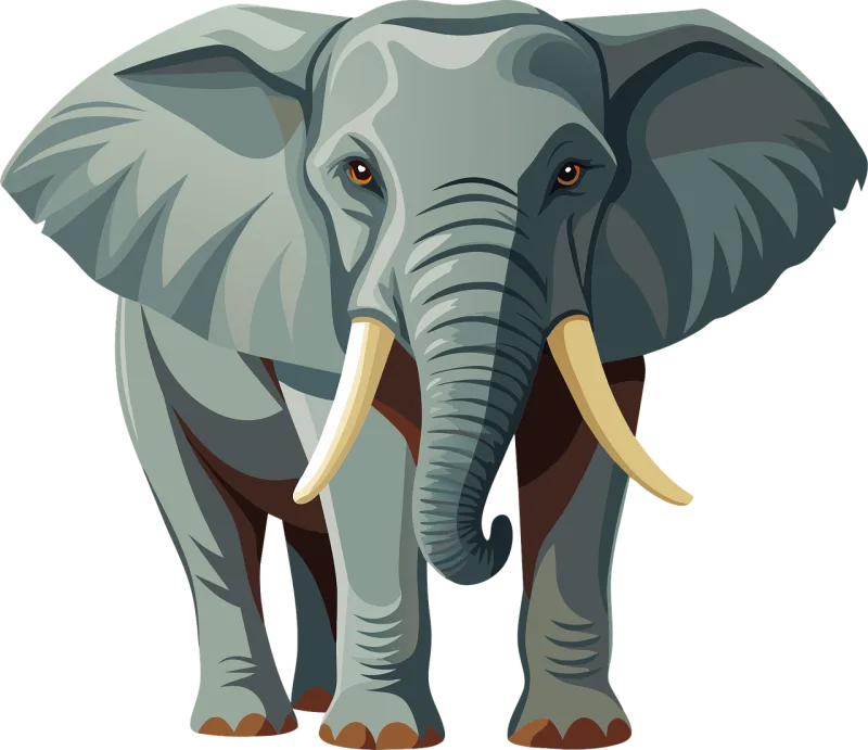 Ai generated Elephant Trunk Stickdatei – Tiere