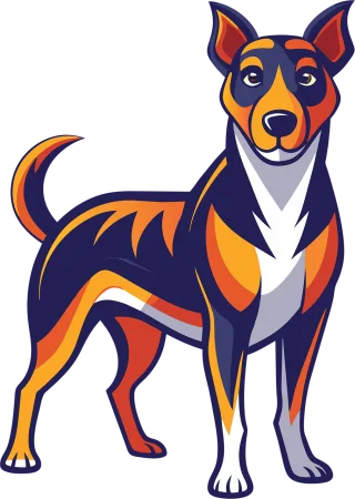 Ai generated Dog Doberman Stickdatei