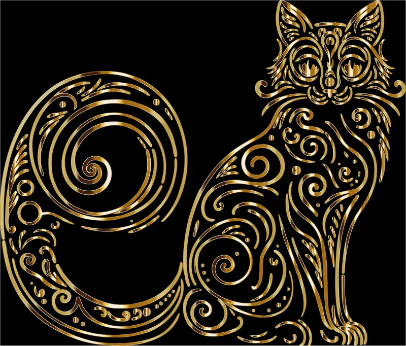 Cat Animal Feline Stickdatei – Tiere