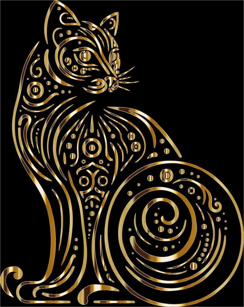Cat Animal Nature Stickdatei – Tiere