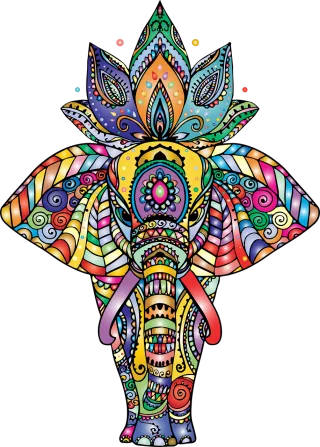 Elephant Animal Pachyderm Stickdatei
