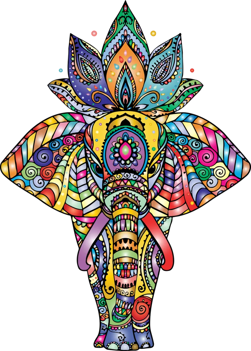 Elephant Animal Pachyderm Stickdatei – Tiere