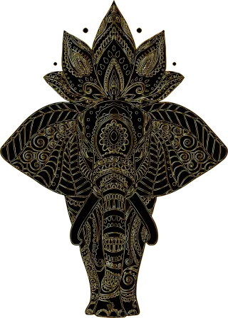 Elephant Animal Pachyderm Stickdatei