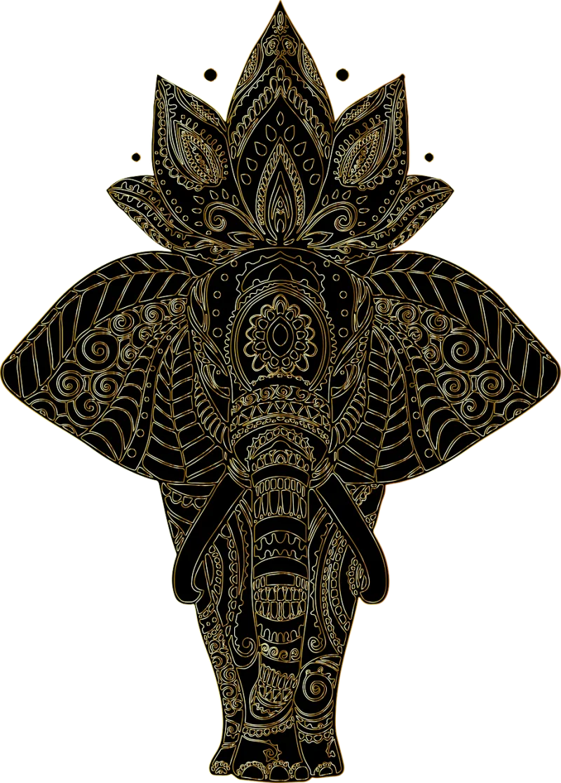 Elephant Animal Pachyderm Stickdatei – Tiere