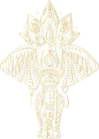 Elephant Animal Mandala Stickdatei