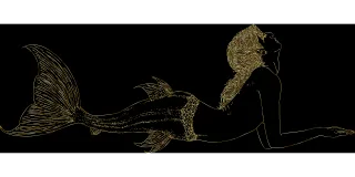 Mermaid Fantasy Woman Stickdatei