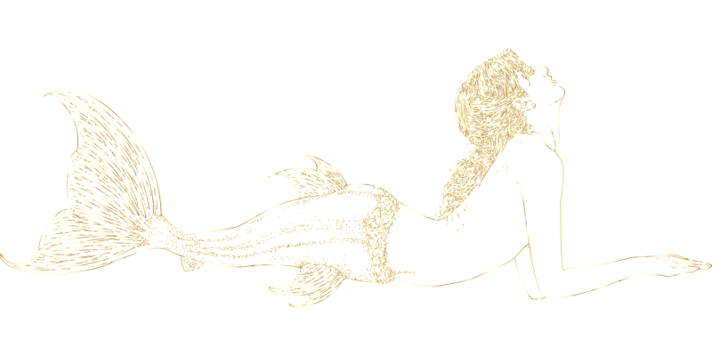 Mermaid Fantasy Woman Stickdatei – Kinder