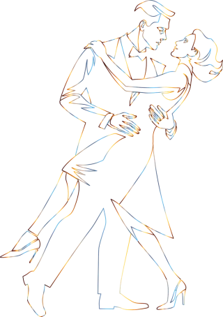 Ai generated Couple Dancing Stickdatei