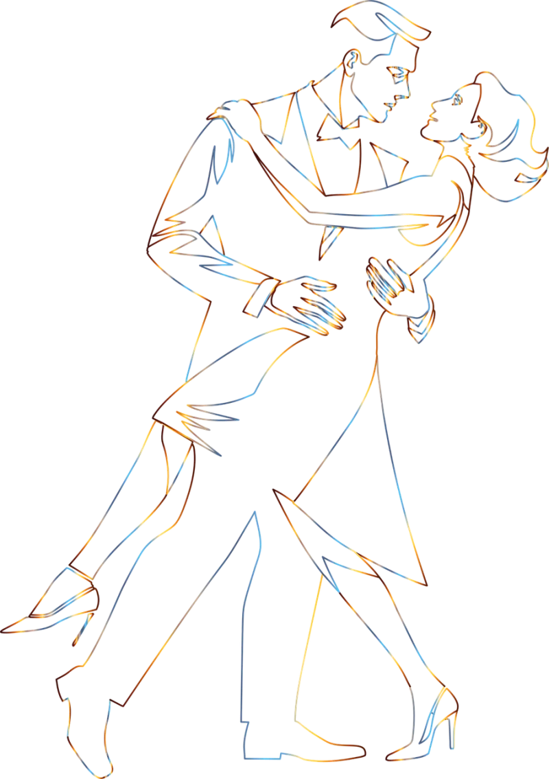 Ai generated Couple Dancing Stickdatei – Herzen & Liebe