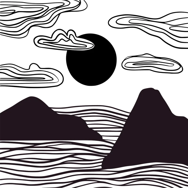 Mountain Landscape Beautiful wallpaper Stickdatei – Natur