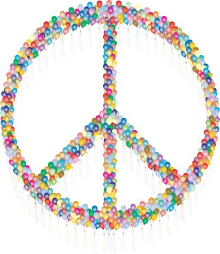 Balloons Peace sign Celebration Stickdatei – Fahrzeuge