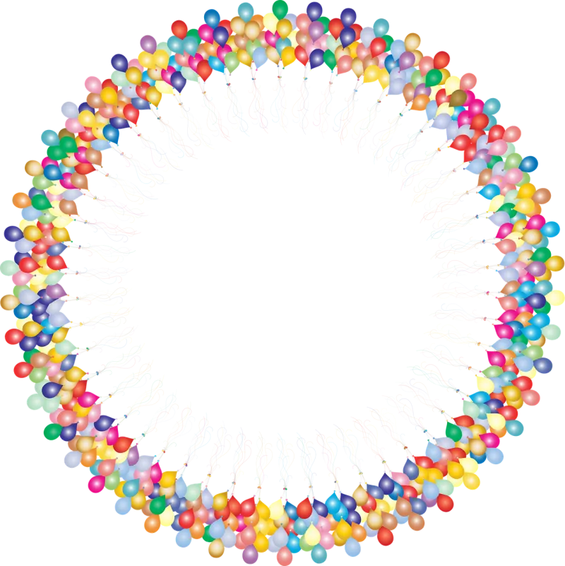 Balloons Frame Border Stickdatei – Fahrzeuge