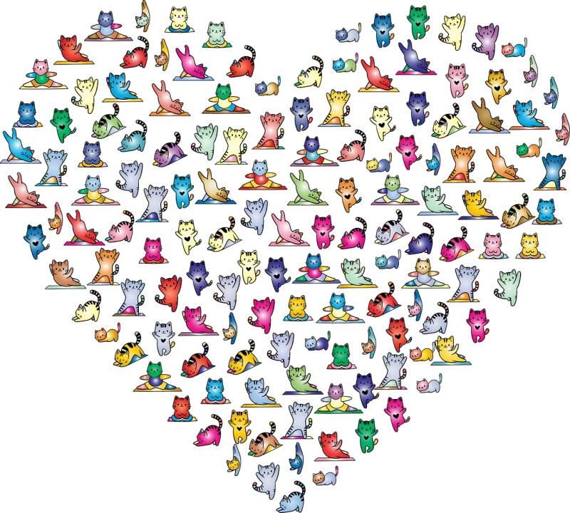 Cats Heart Love Stickdatei – Sport