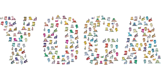 Cats Yoga Typography Stickdatei