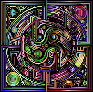 Design Abstract Decoration Stickdatei – Kinder
