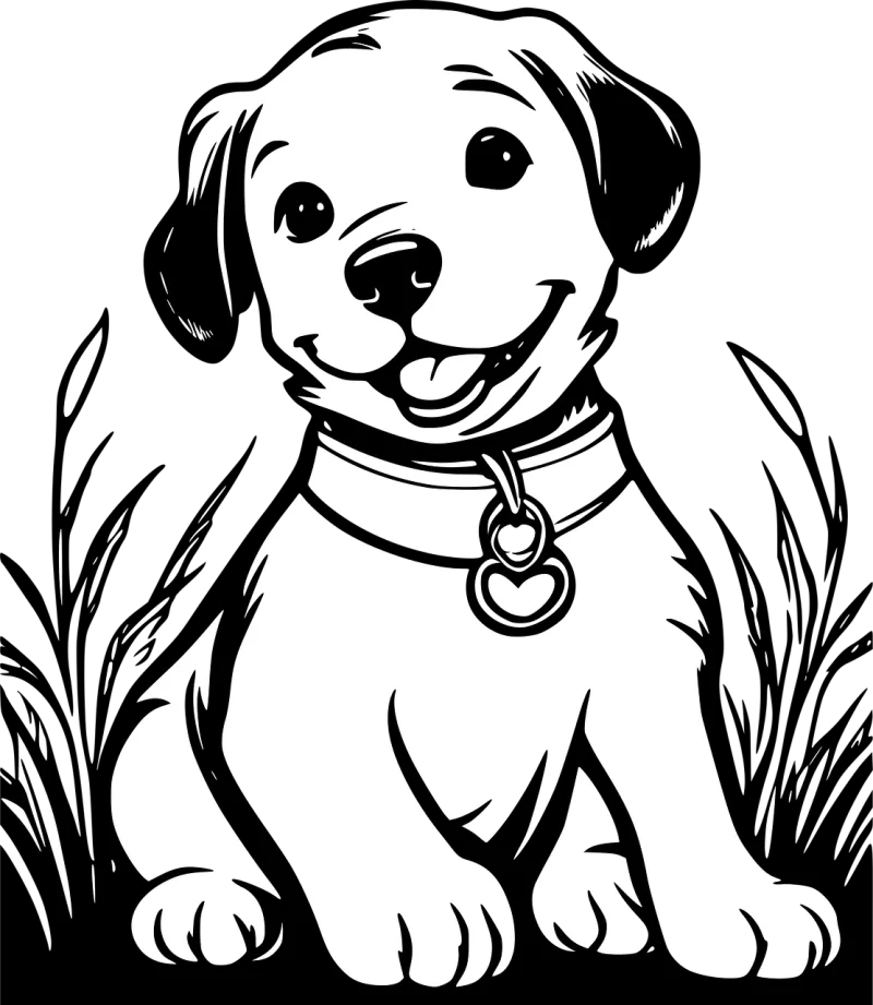 Dog Happy Puppy Stickdatei – Tiere