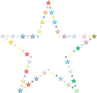 Stars Design Fractal Stickdatei