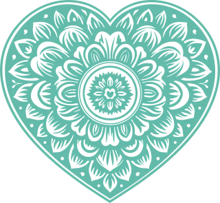 Ai generated Heart Love Stickdatei