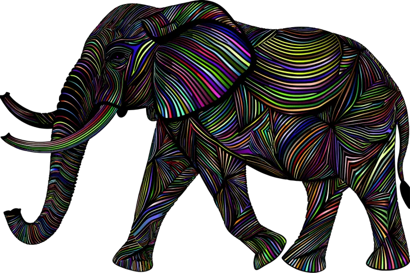 Elephant Animal Pachyderm Stickdatei – Tiere