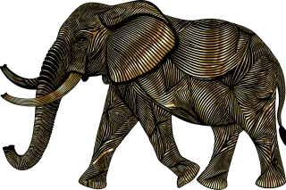 Elephant Animal Pachyderm Stickdatei