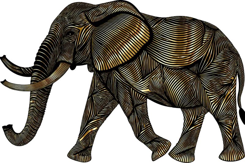 Elephant Animal Pachyderm Stickdatei – Tiere