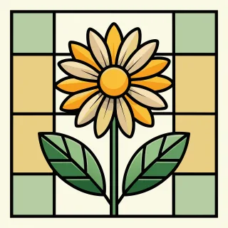 Ai generated Flower Daisy Stickdatei