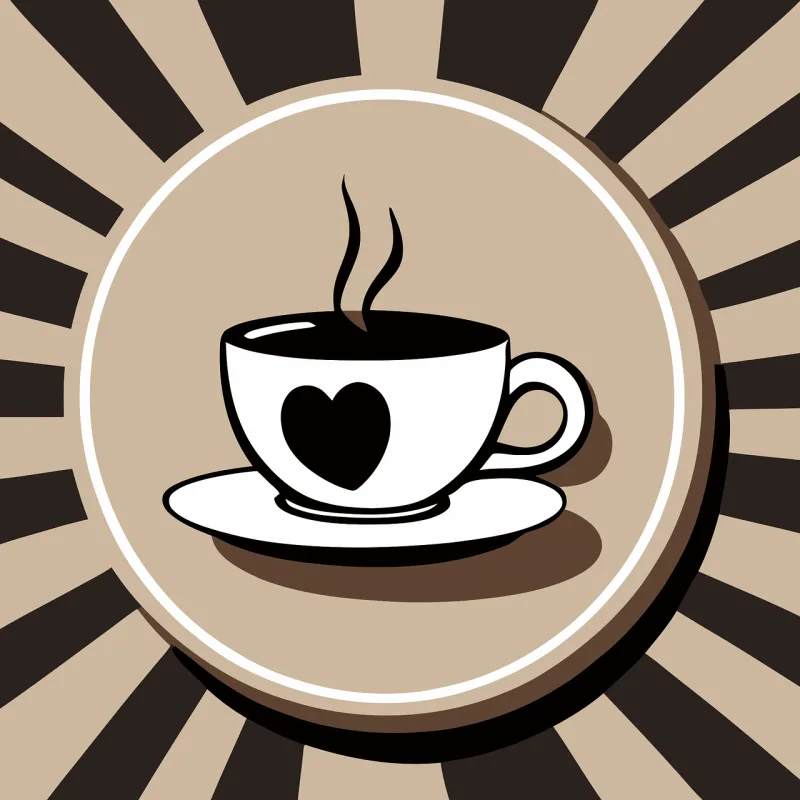 Ai generated Coffee Caffeine Stickdatei – Essen & Trinken