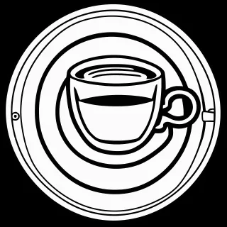 Ai generated Coffee Caffeine Stickdatei – Essen & Trinken