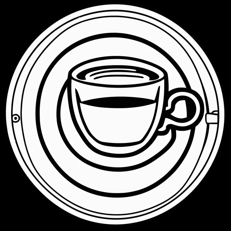 Ai generated Coffee Caffeine Stickdatei – Essen & Trinken
