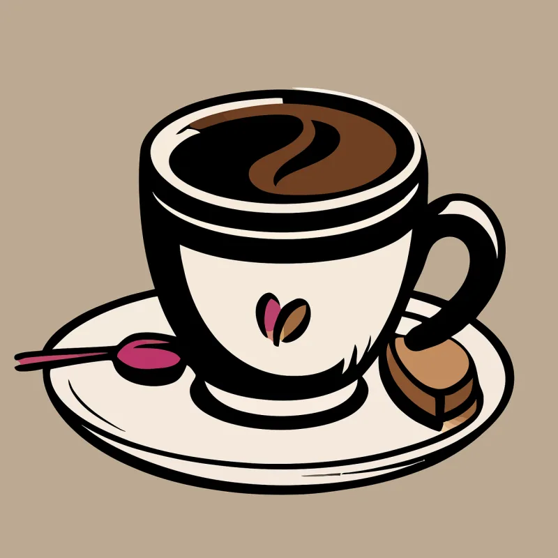 Ai generated Coffee Caffeine Stickdatei – Essen & Trinken