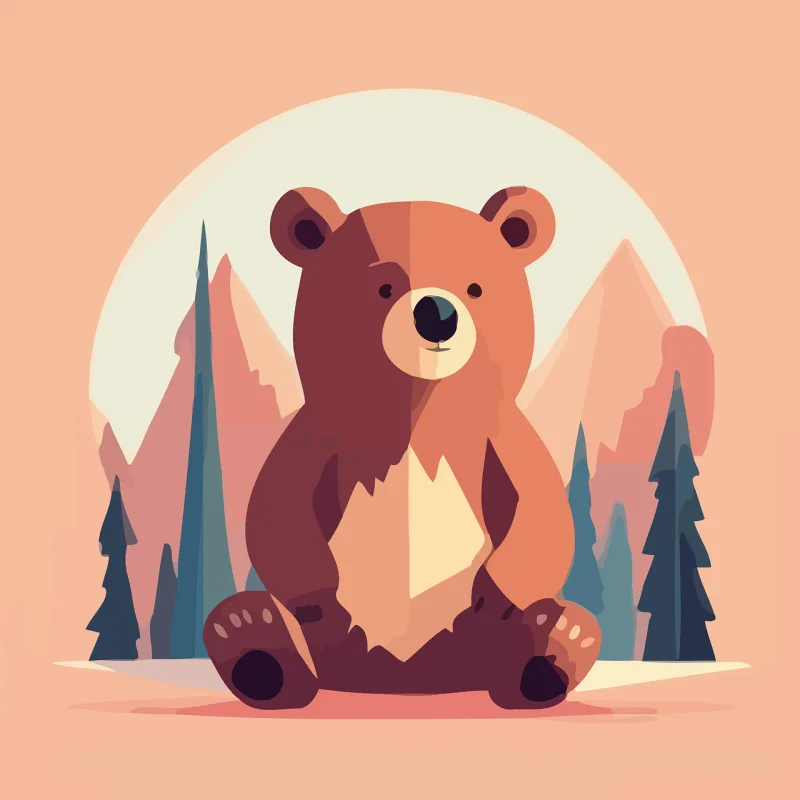 Ai generated Bear Animal Stickdatei – Tiere