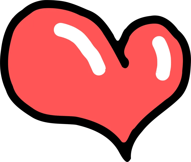 Heart Love Drawing Stickdatei – Herzen & Liebe