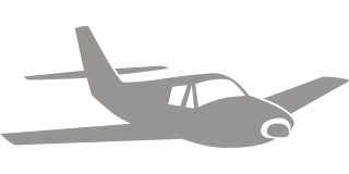 Airplane Silhouette Clip Stickdatei