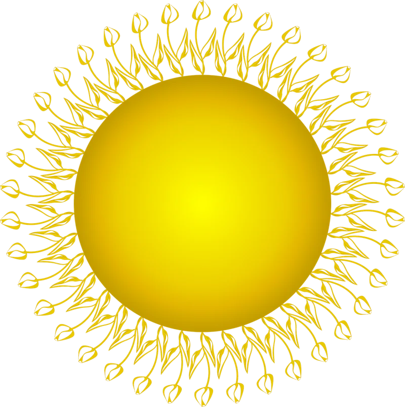 Sun Tulips Yellow flower Stickdatei – Blumen