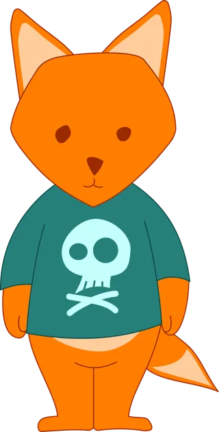 Fox Shirt Nature Stickdatei