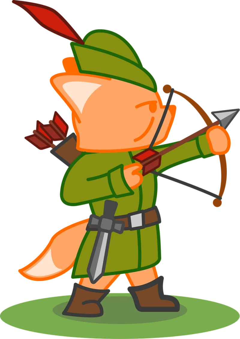 Fox Archer Bow Stickdatei – Tiere