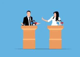 Public speaking Debate Conversation Stickdatei