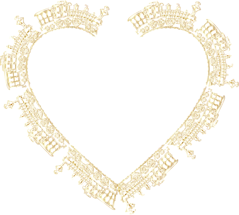 Train Heart Locomotive Stickdatei – Kinder